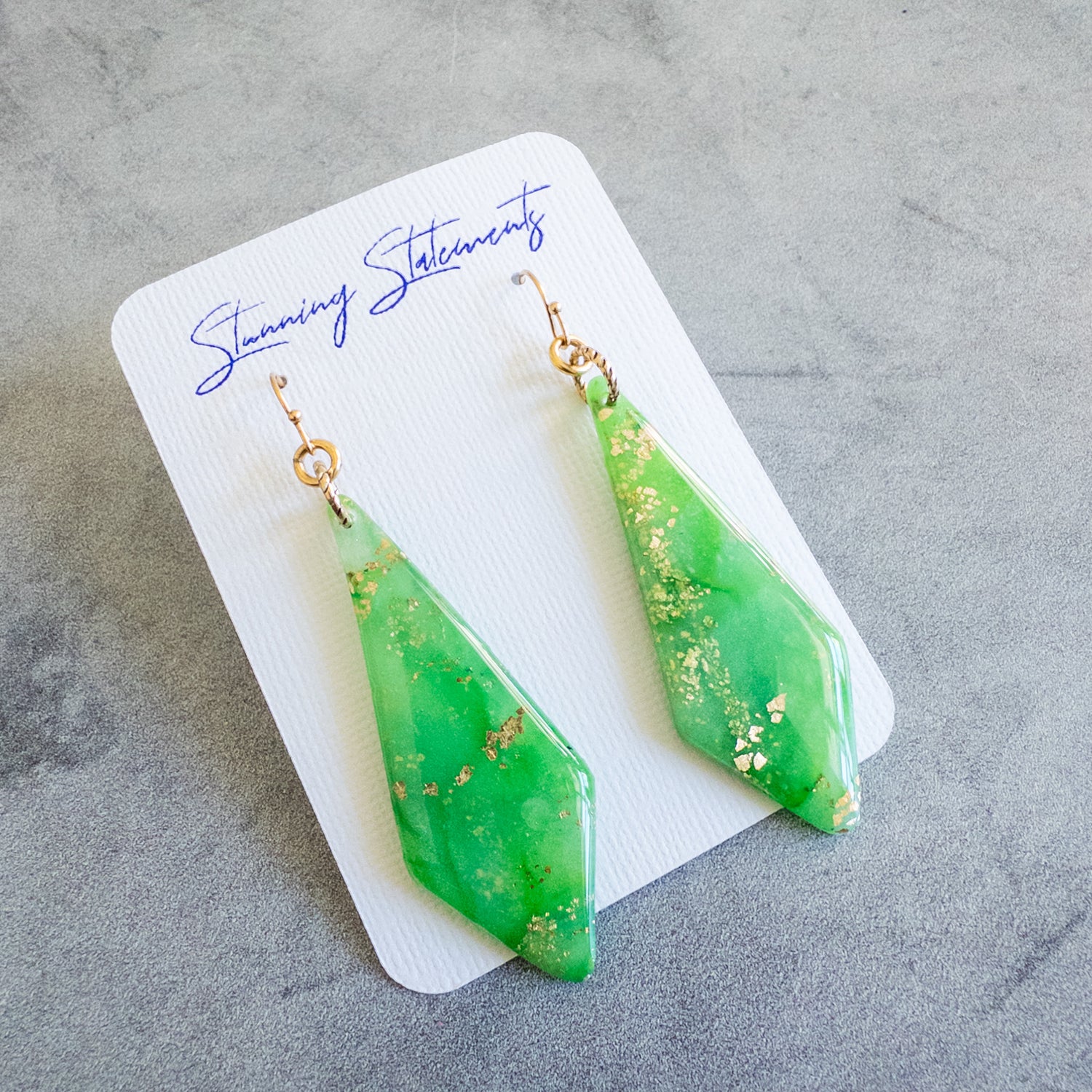 stunning statements tropical vacation clay colorful bright bold statement green journee dangle earrings