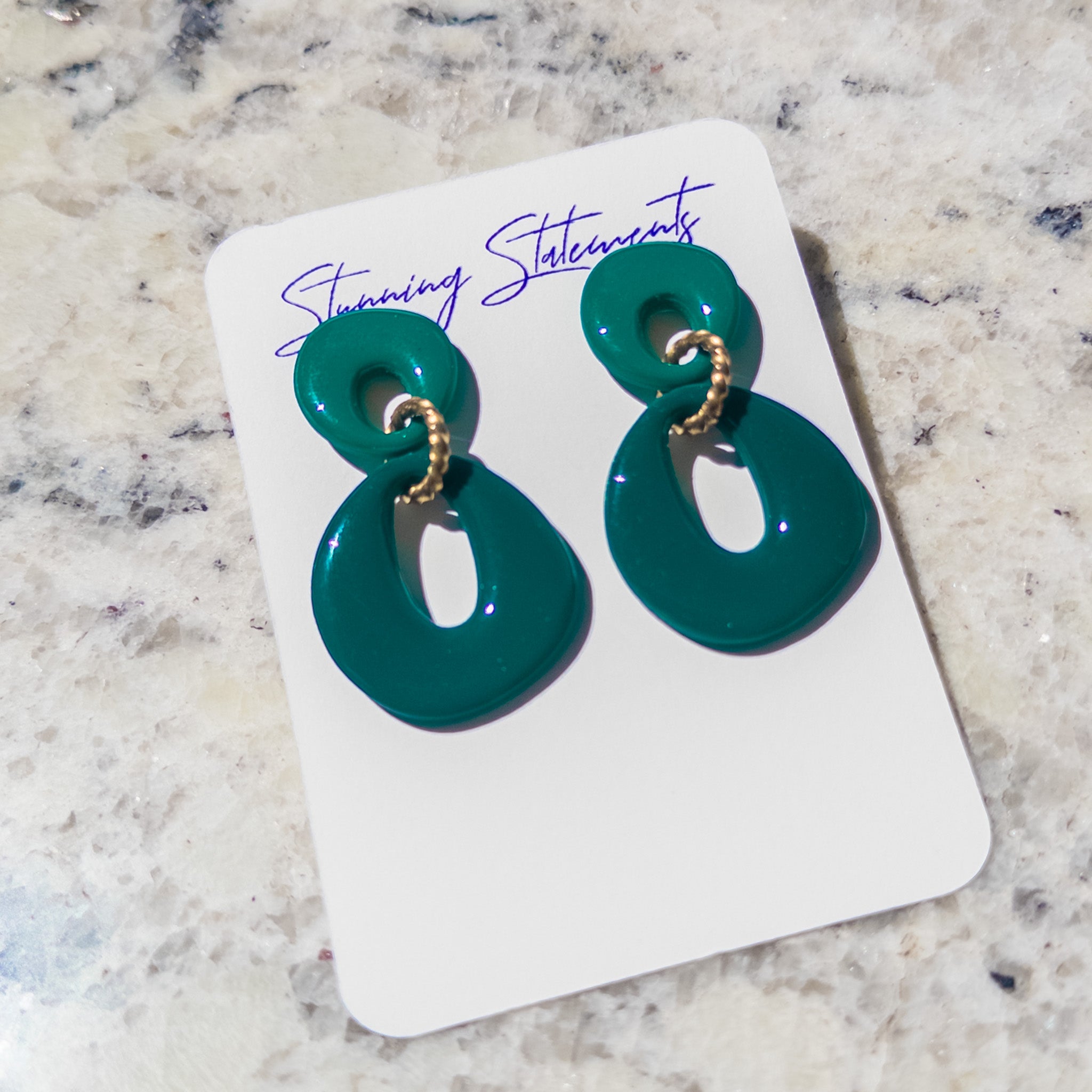 Brooke Circle Dangle Earrings