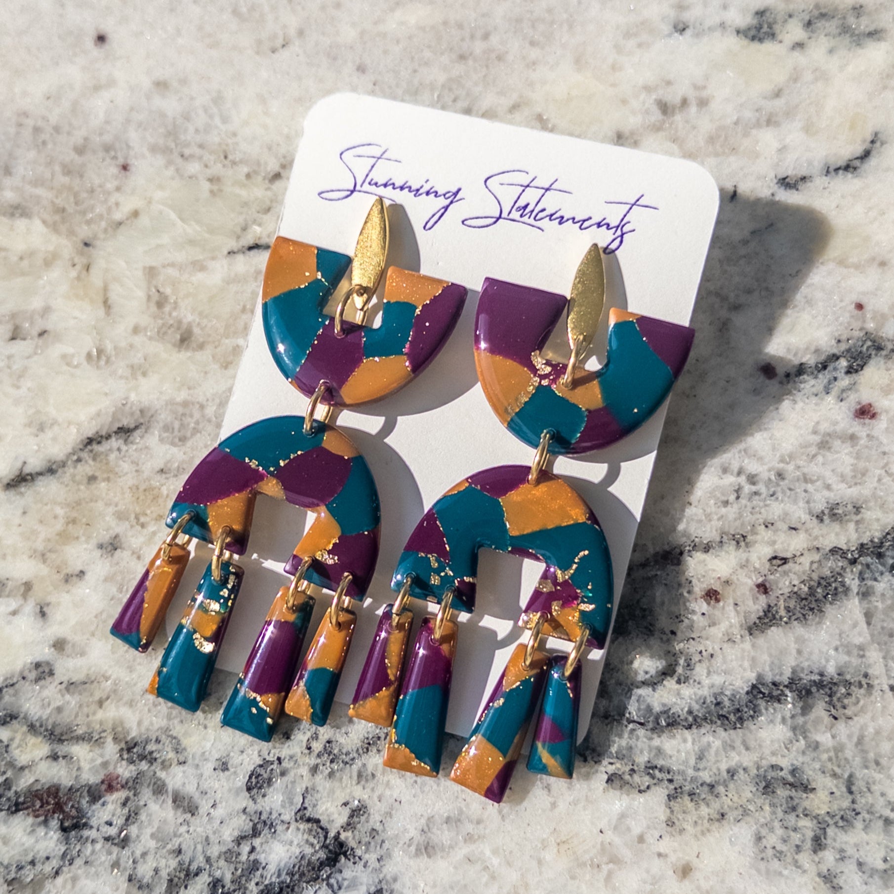 Karina Multicolored Dangle Earrings