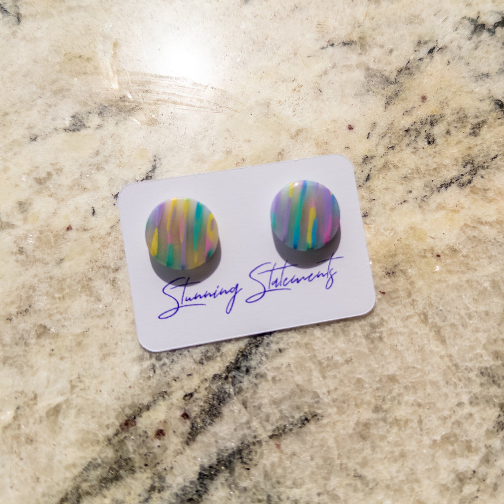 Amara Translucent Stud Earrings