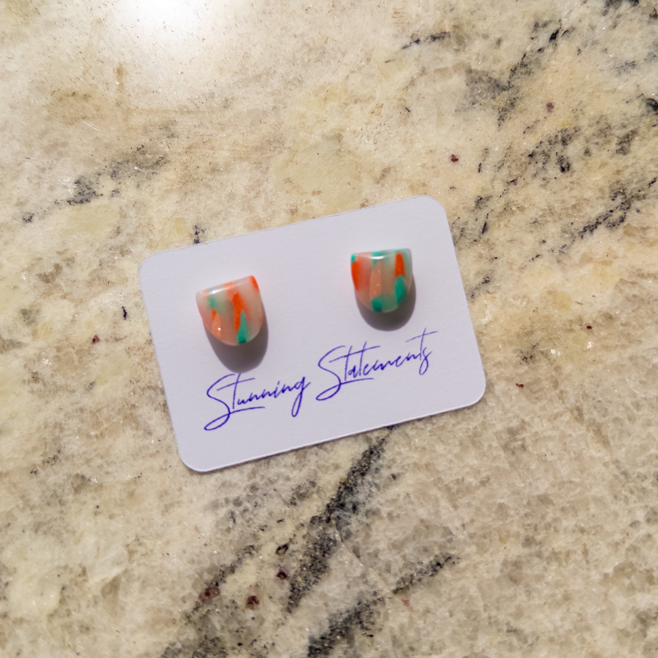 Eden Translucent Stud Earrings