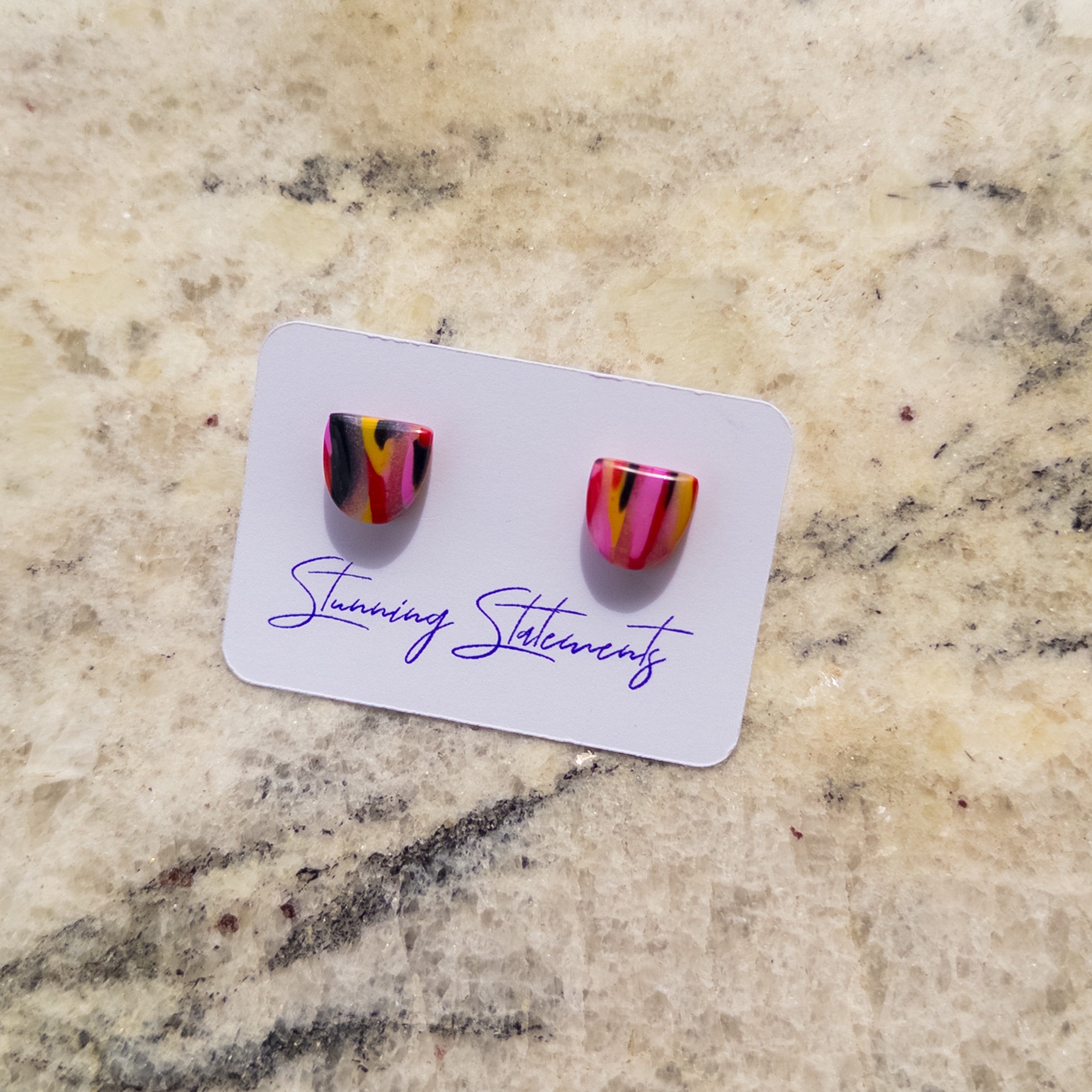 Eden Translucent Stud Earrings