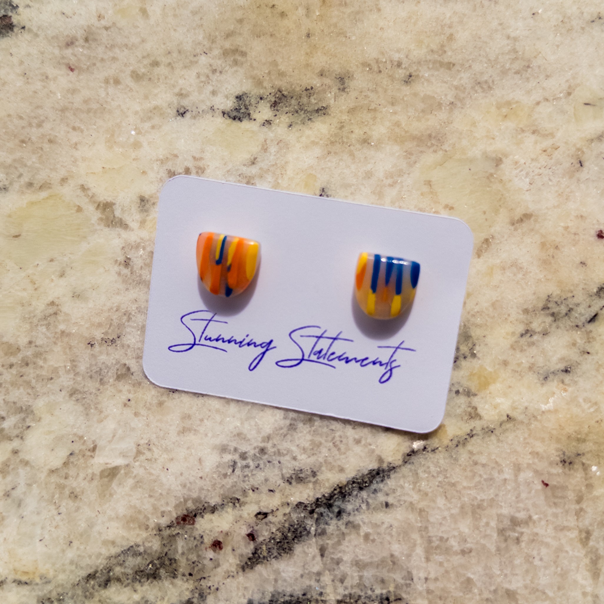 Eden Translucent Stud Earrings