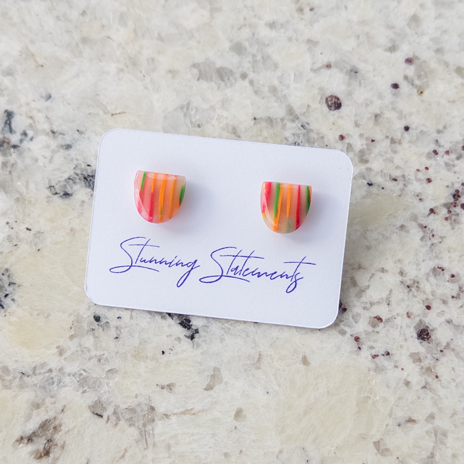 Eden Translucent Stud Earrings