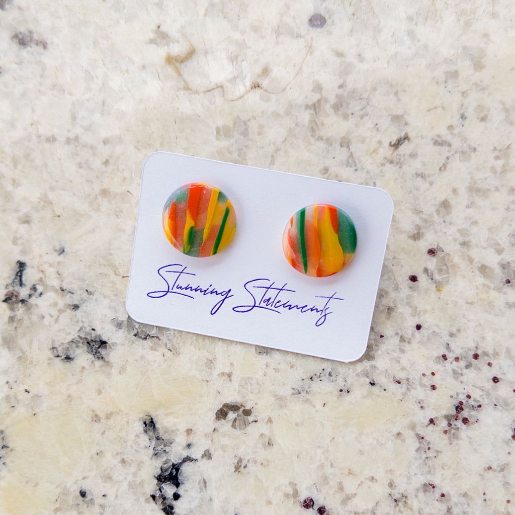 Amara Translucent Stud Earrings