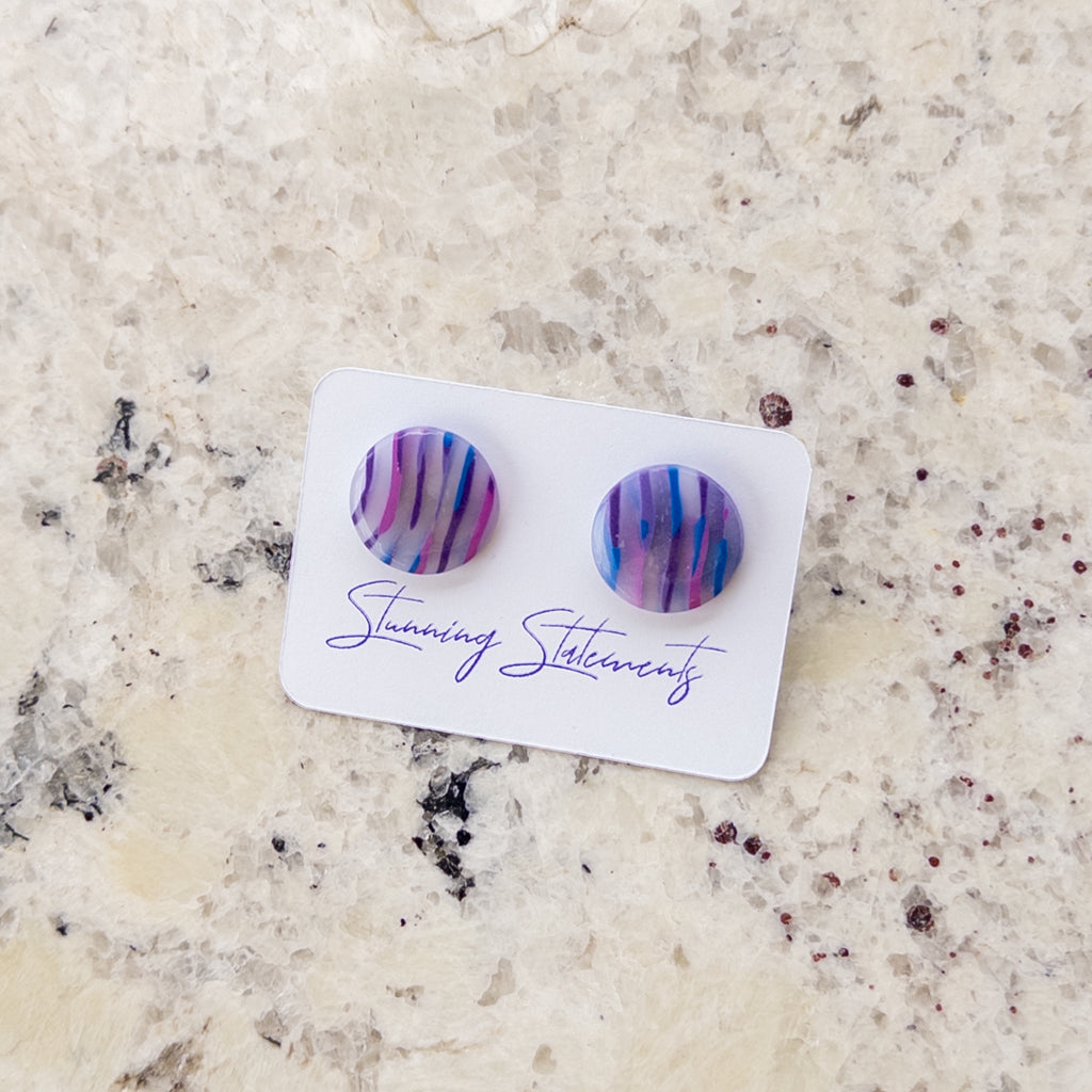Amara Translucent Stud Earrings