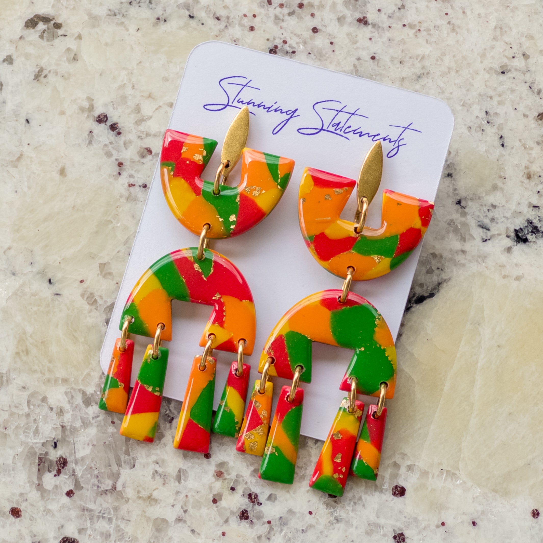 Karina Multicolored Dangle Earrings