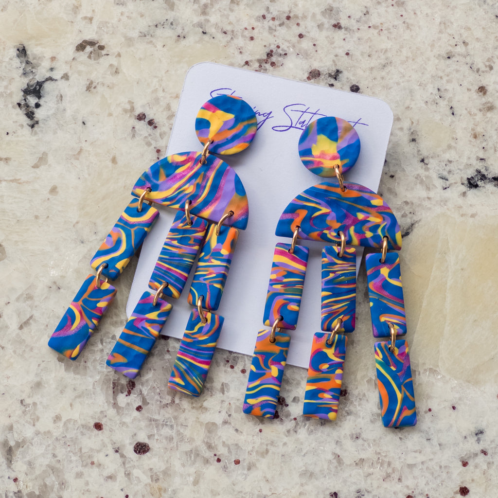 Harmoni Dangle Earrings - Long