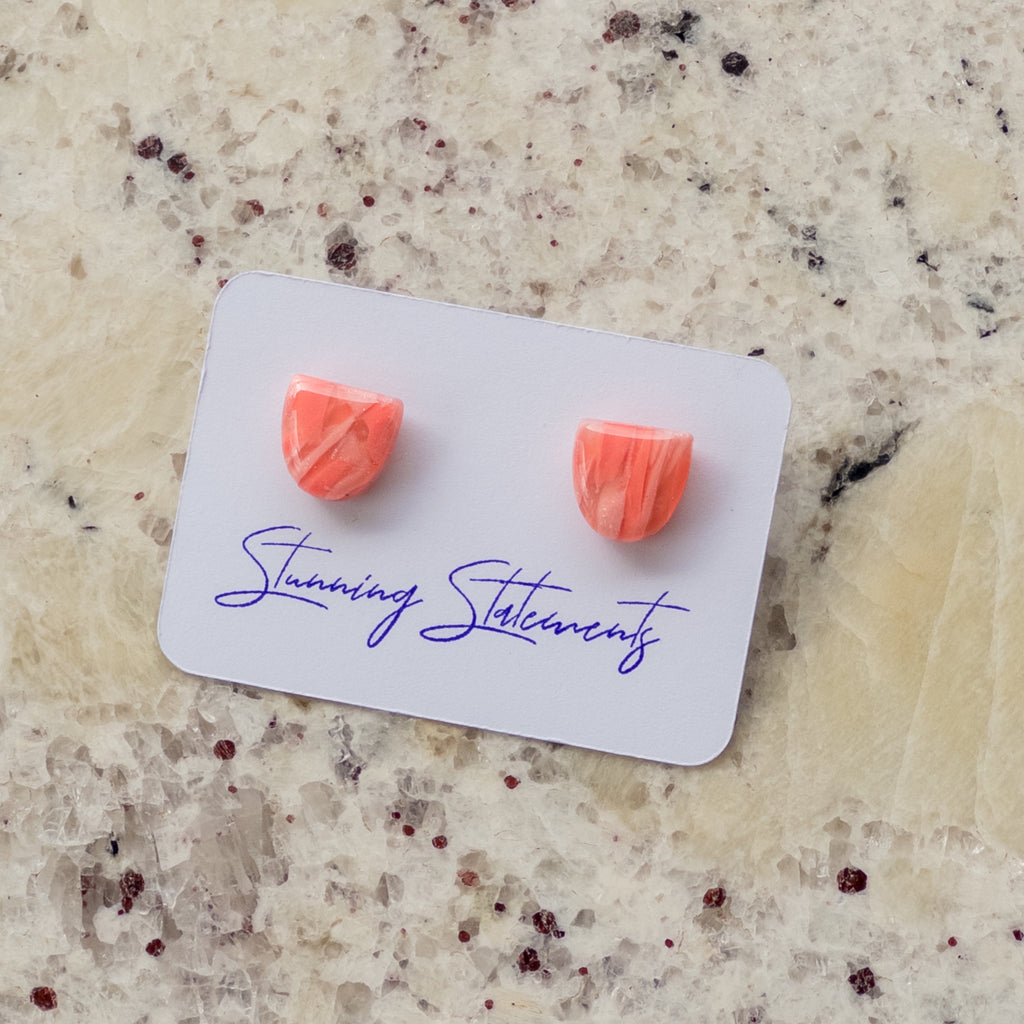 Eden Translucent Stud Earrings