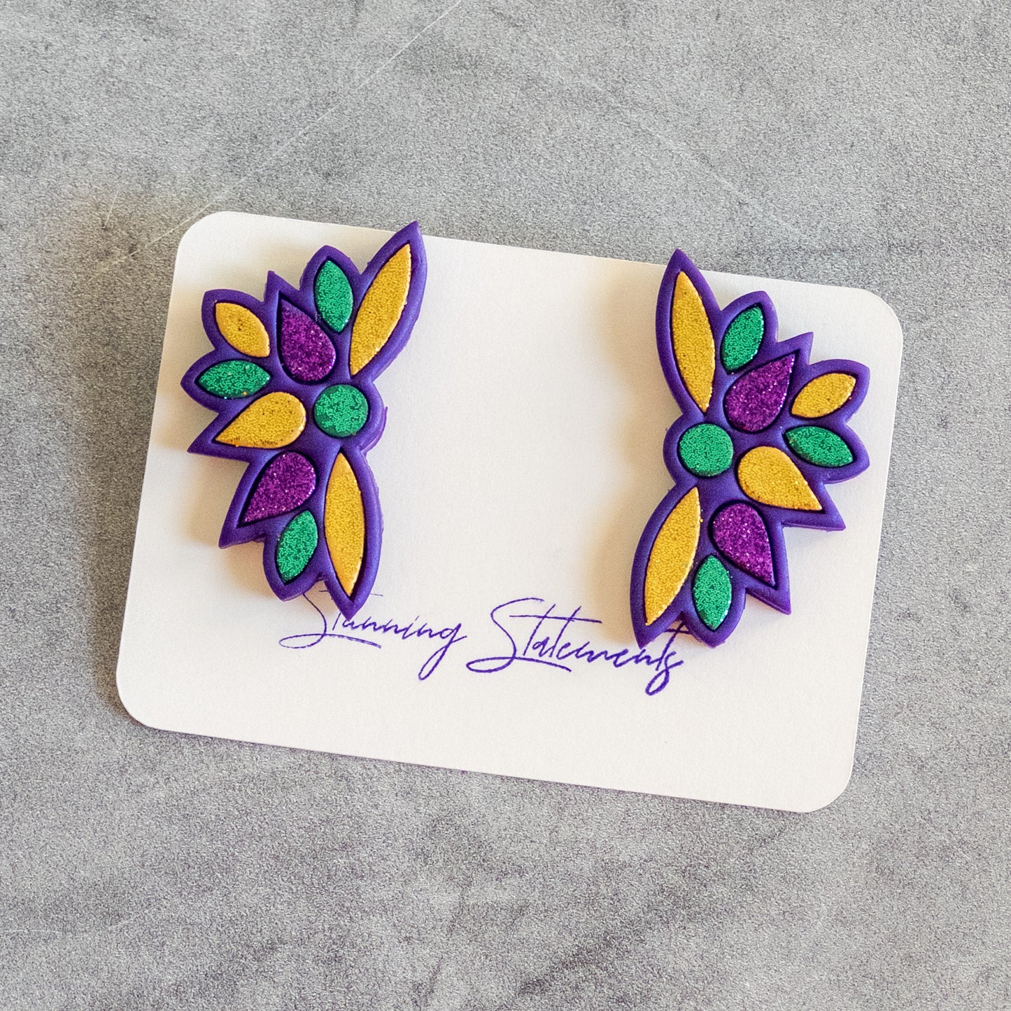 Mardi Gras Earrings