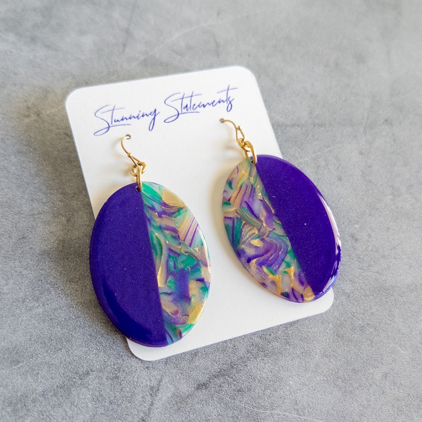 Mardi Gras Earrings