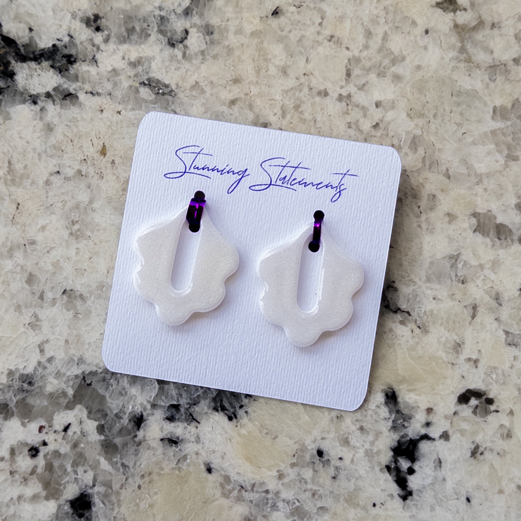 Celeste Hoop Scallop Earrings