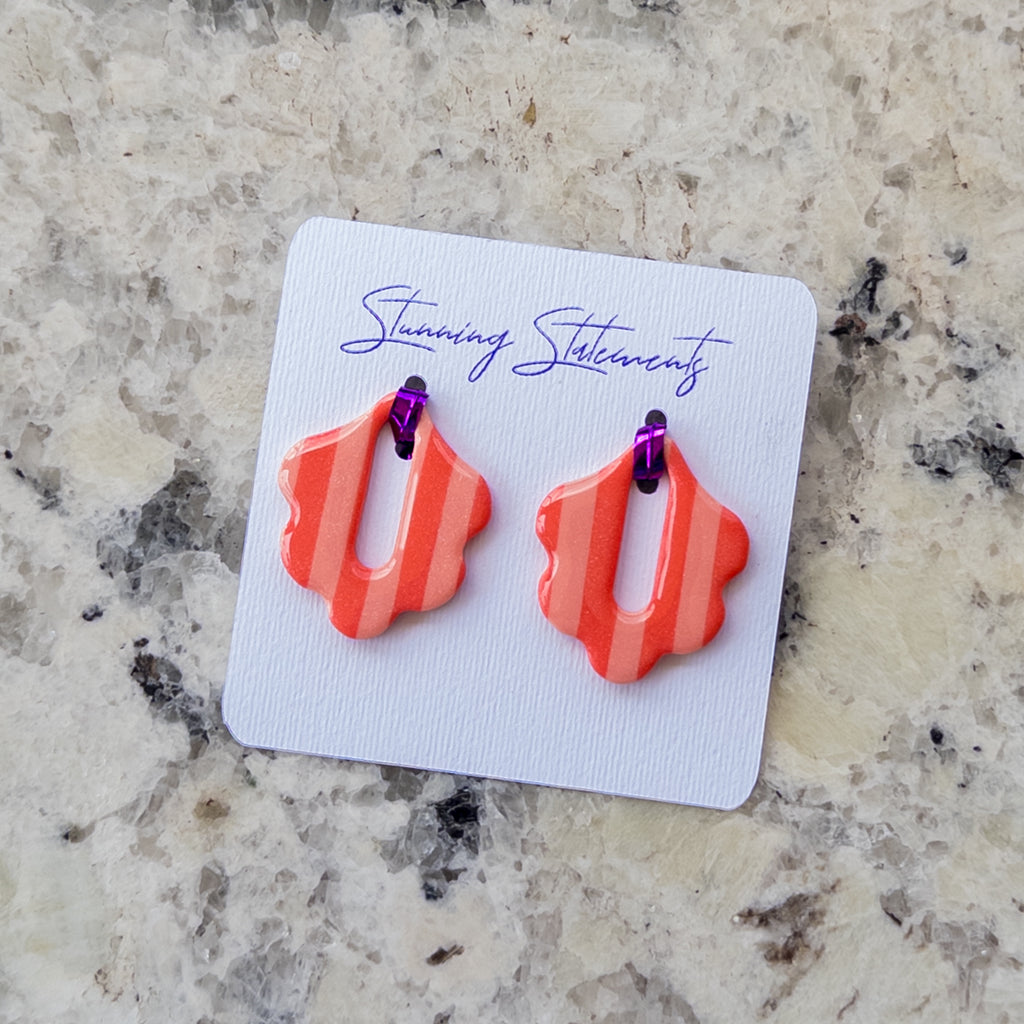 Celeste Hoop Scallop Earrings