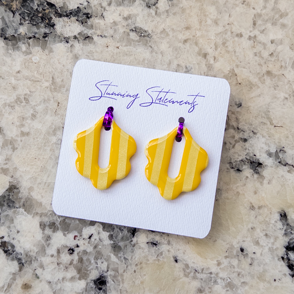 Celeste Hoop Scallop Earrings