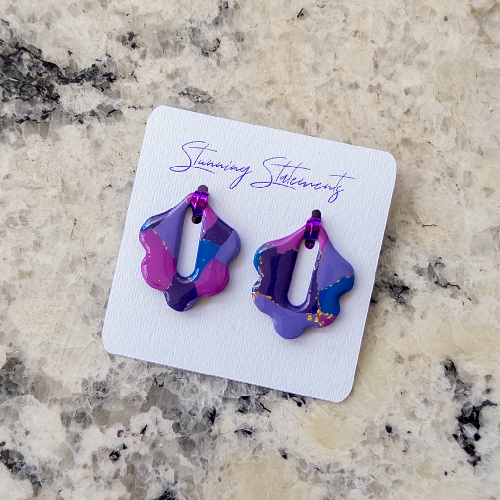 Celeste Hoop Scallop Earrings