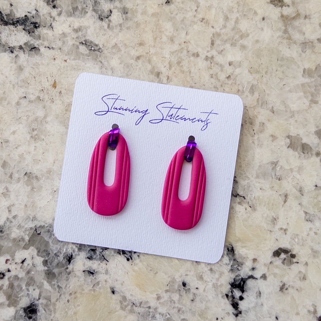 Celeste Hoop Oval Earrings