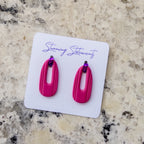 Celeste Hoop Oval Earrings