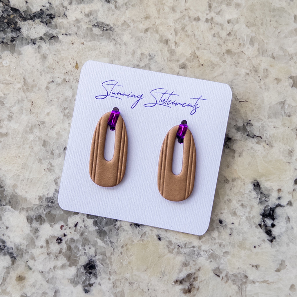 Celeste Hoop Oval Earrings