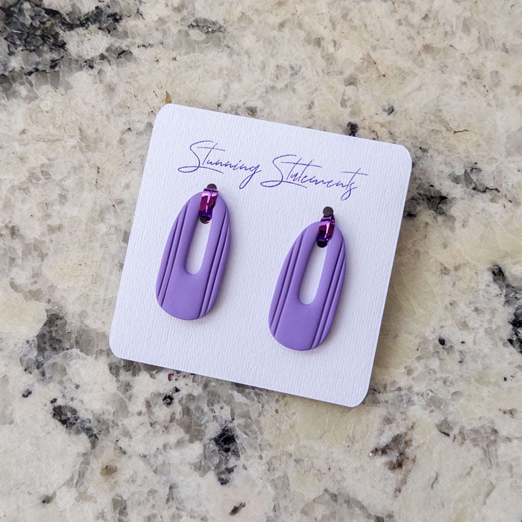 Celeste Hoop Oval Earrings
