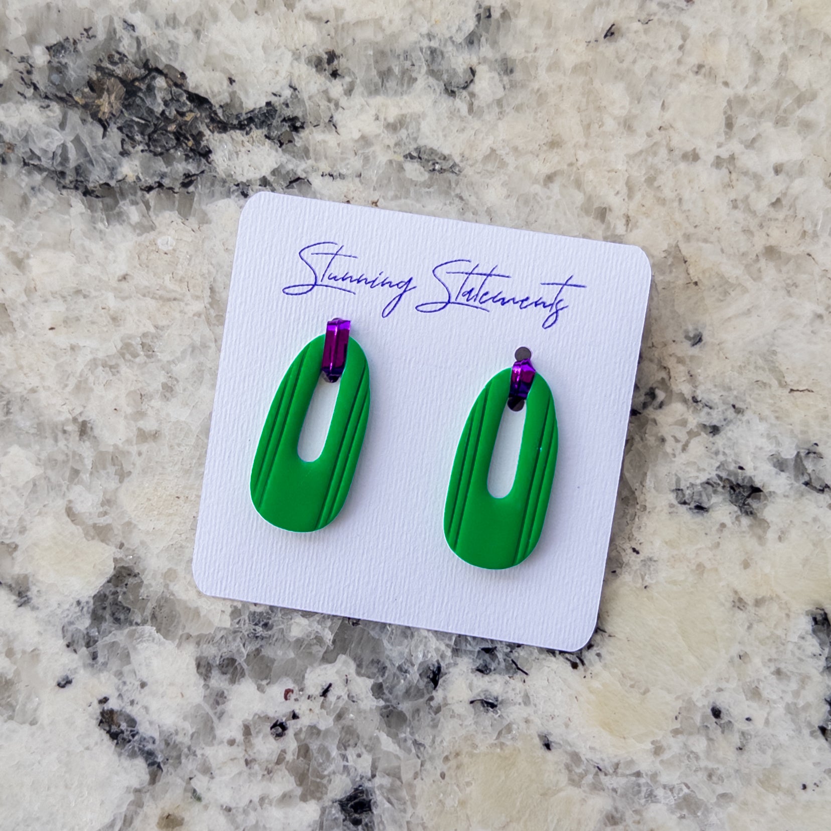 Celeste Hoop Oval Earrings