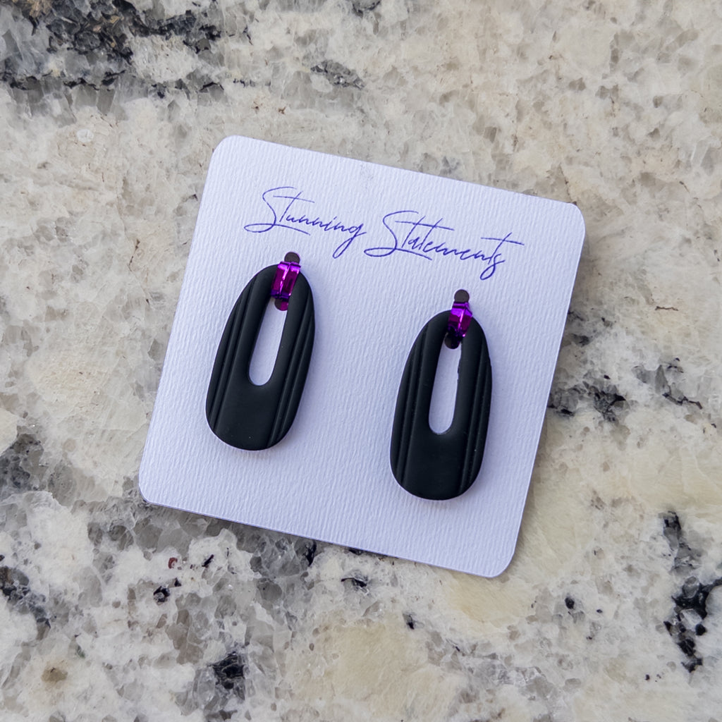 Celeste Hoop Oval Earrings