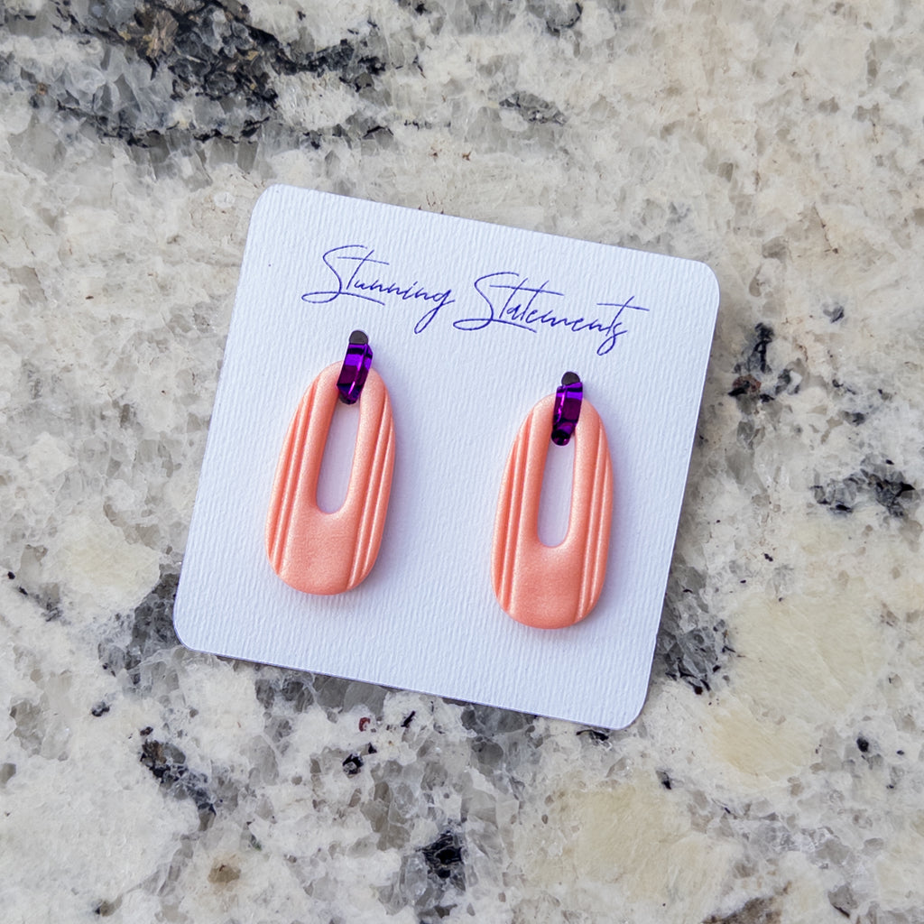 Celeste Hoop Oval Earrings