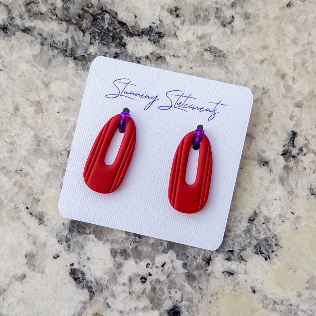 Celeste Hoop Oval Earrings