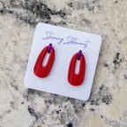 Celeste Hoop Oval Earrings