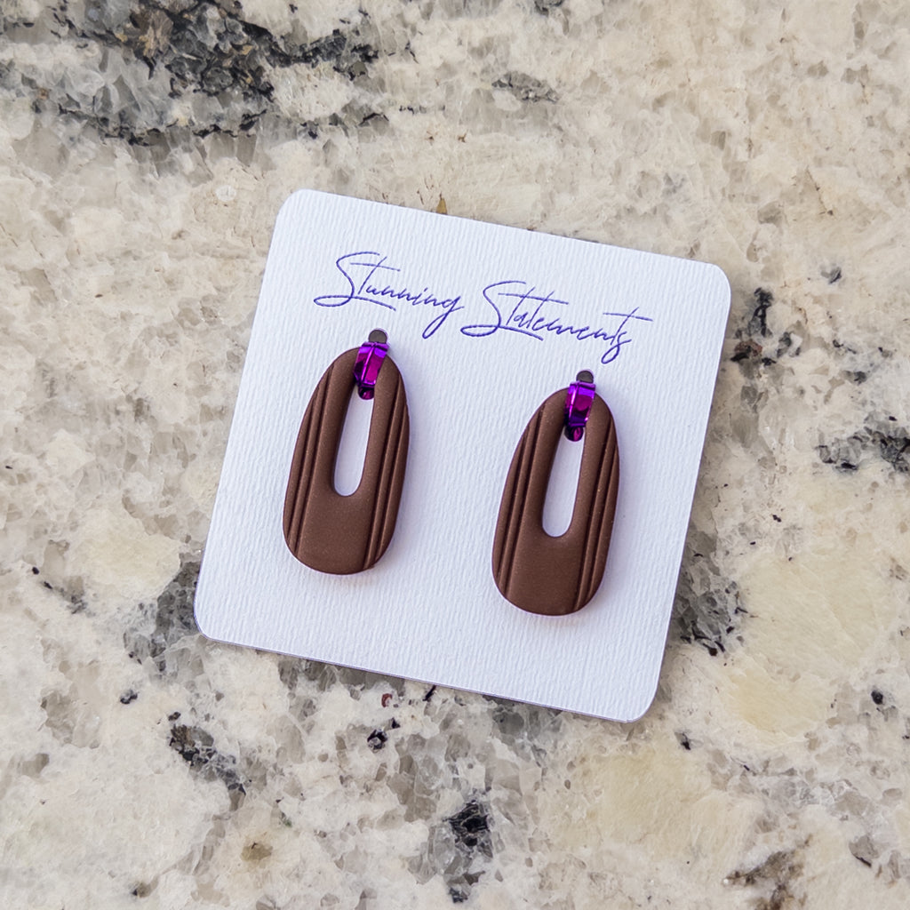 Celeste Hoop Oval Earrings
