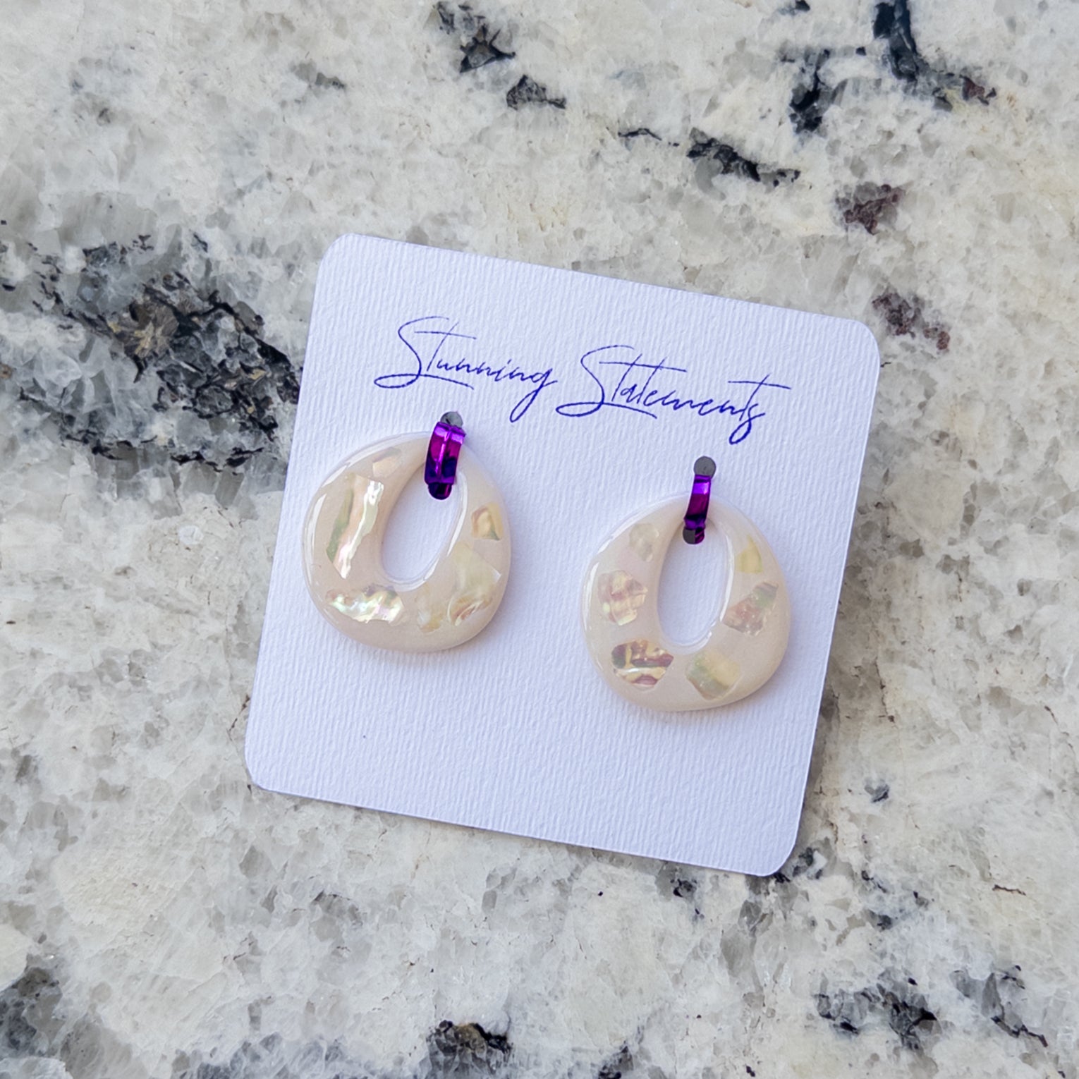 Celeste Hoop Circle Earrings