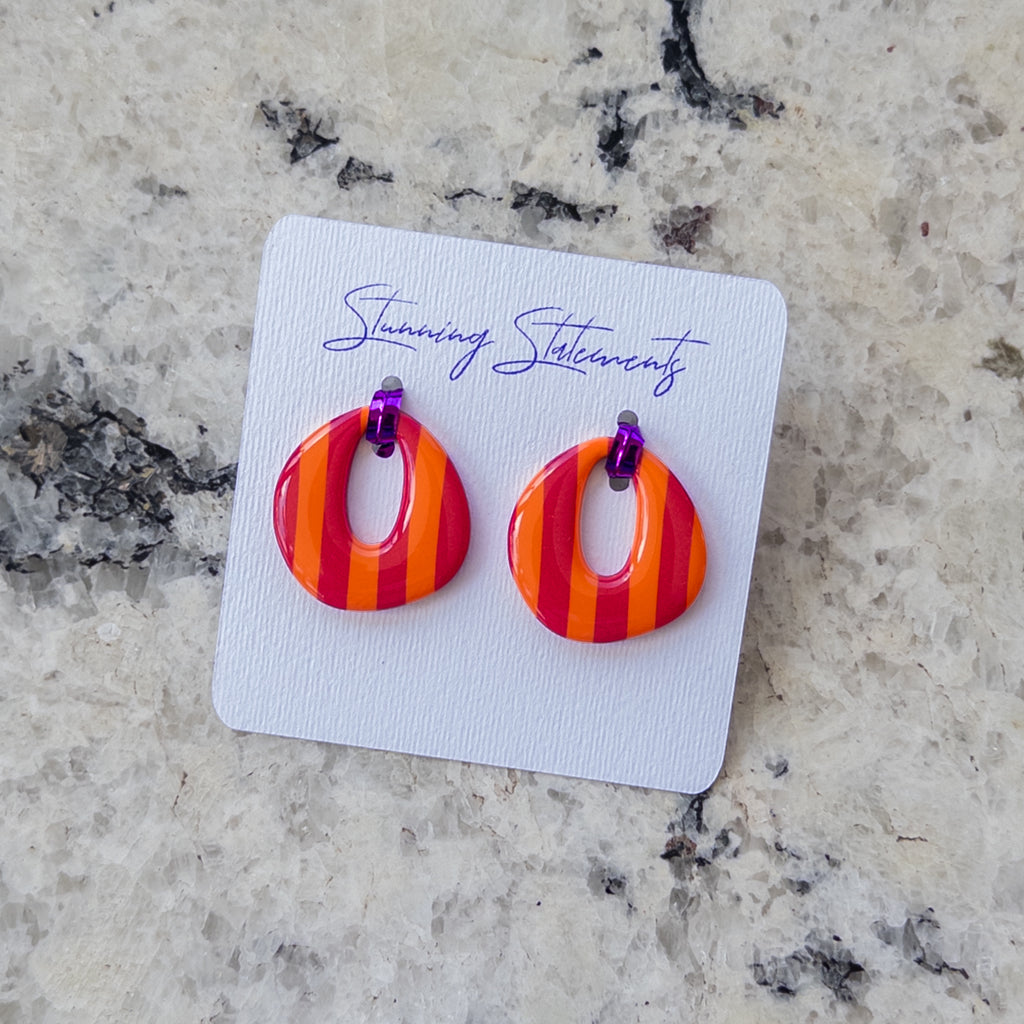 Celeste Hoop Circle Earrings