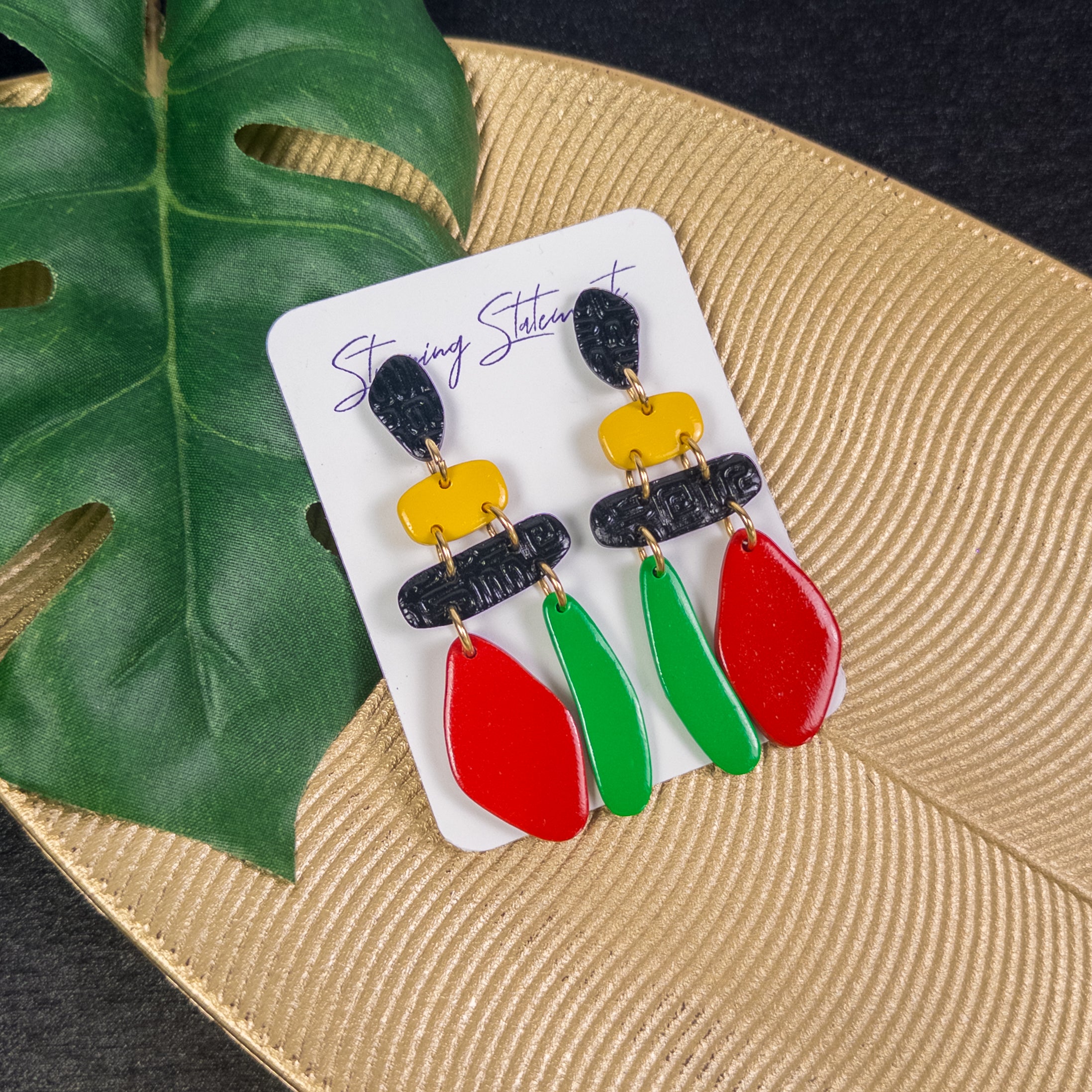 Juneteenth Ember Dangle Earrings