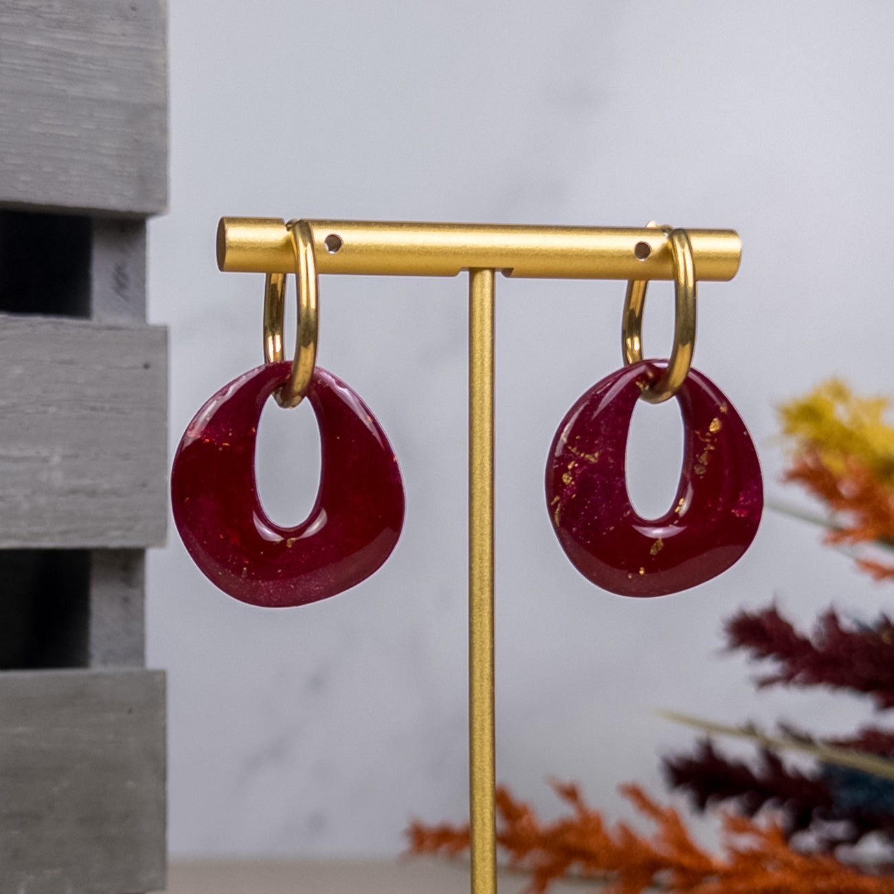 Celeste Interchangeable Hoop Circle Earrings