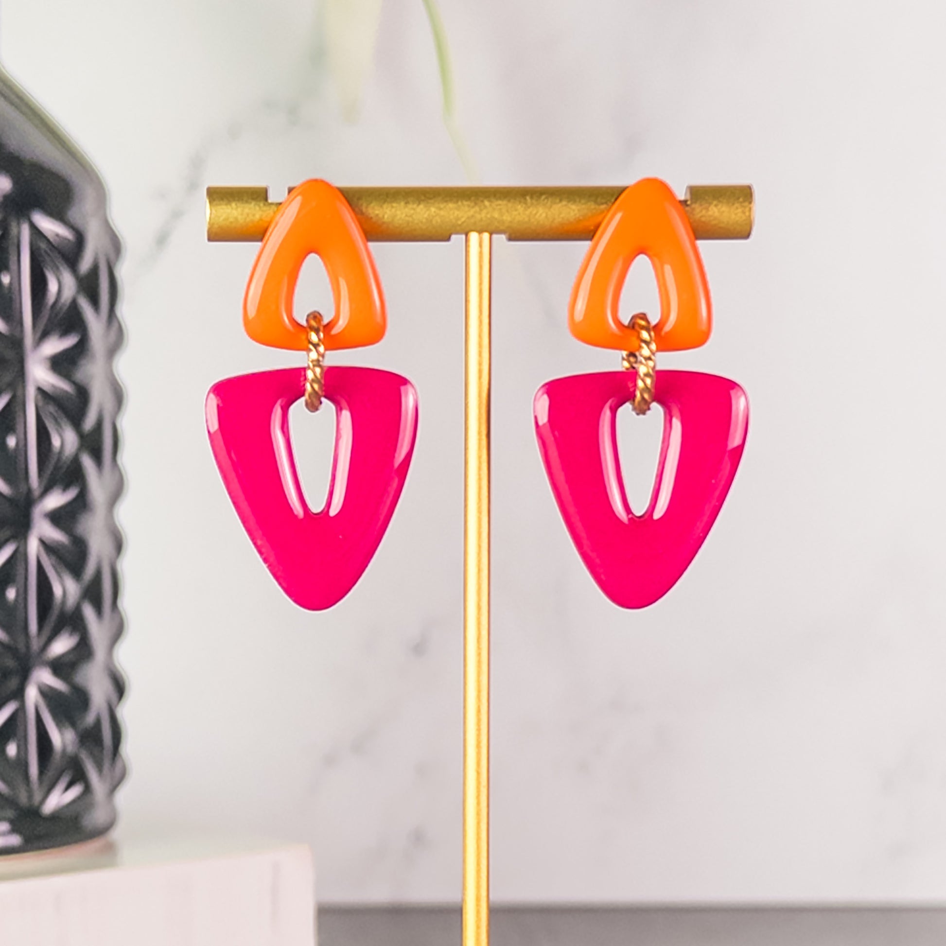 Brooke Triangle Dangle Earrings
