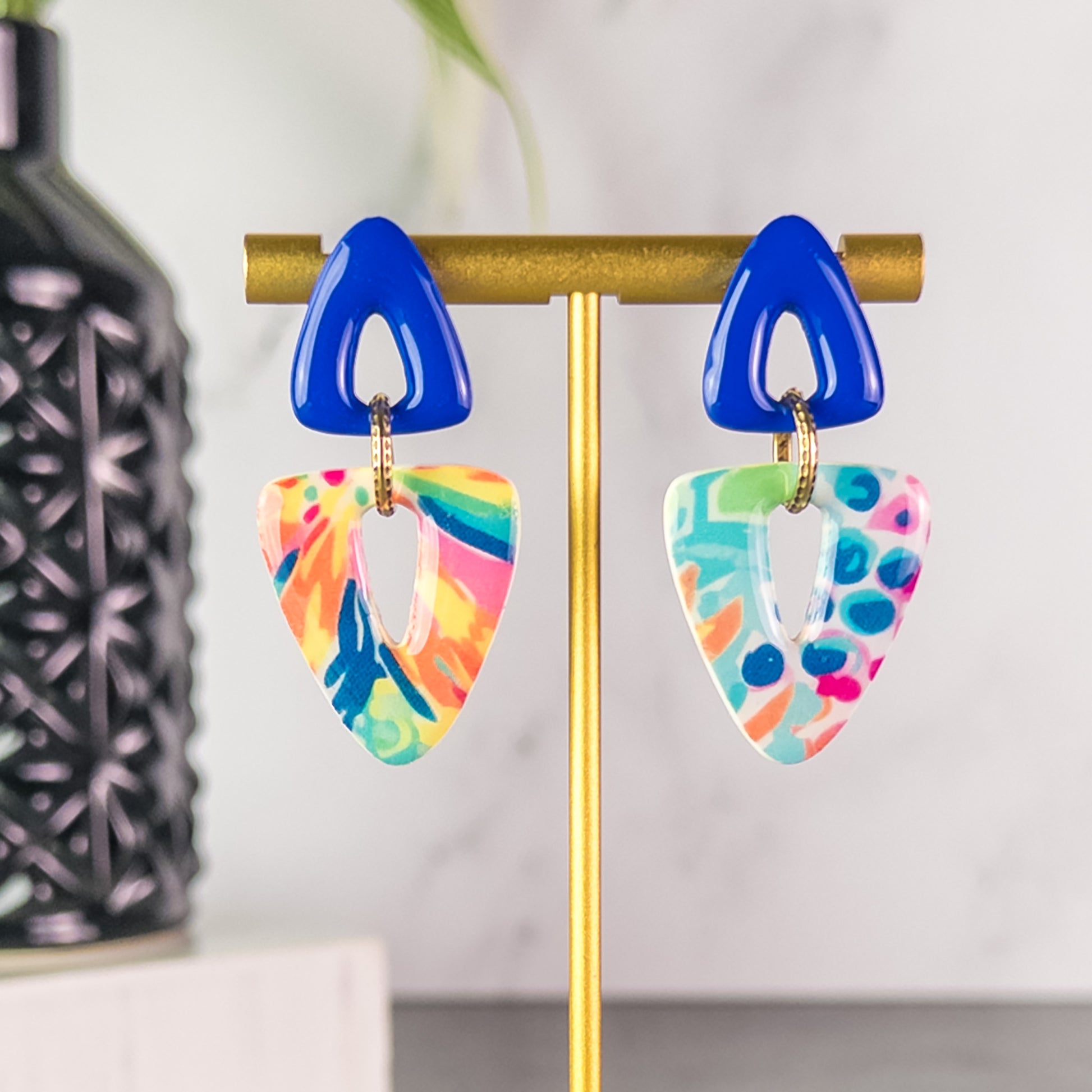 Brooke Triangle Dangle Earrings
