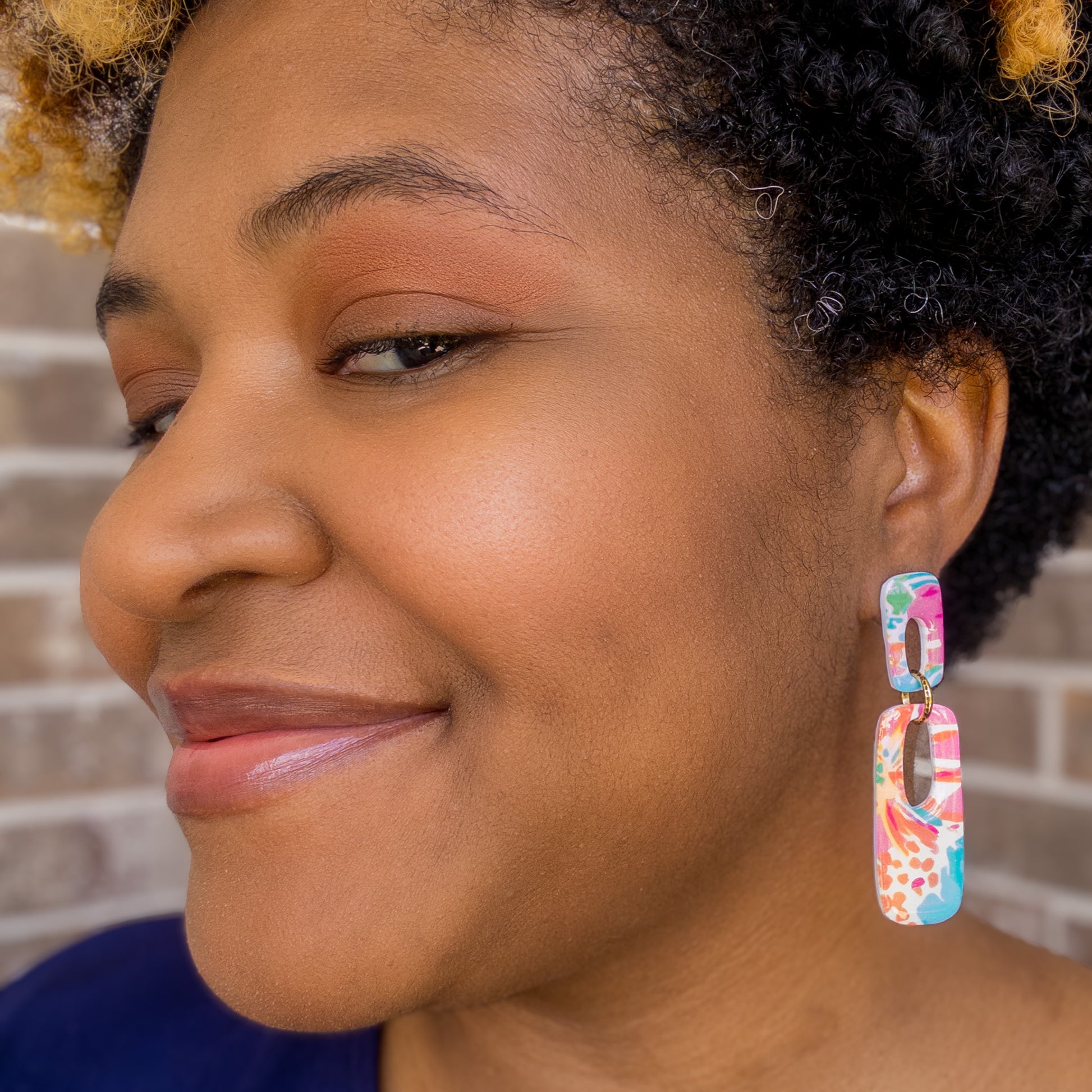 Brooke Rectangle Dangle Earrings