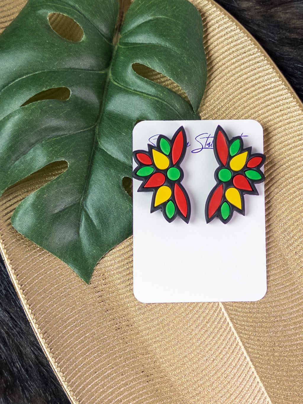 Juneteenth Coko Stud Earrings