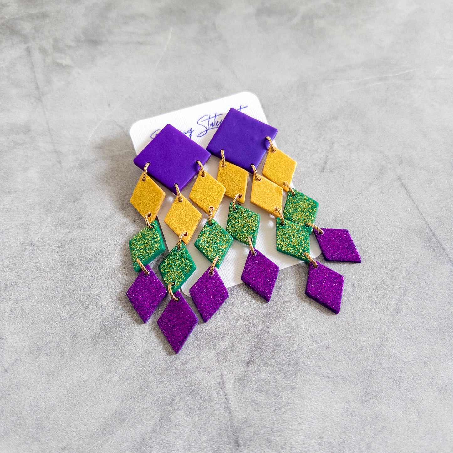 Mardi Gras Earrings