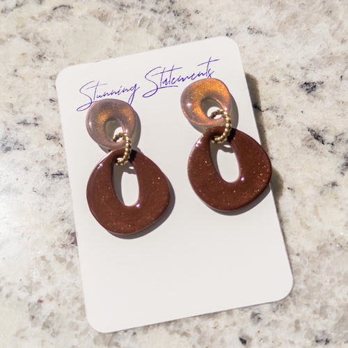 Brooke Circle Dangle Earrings