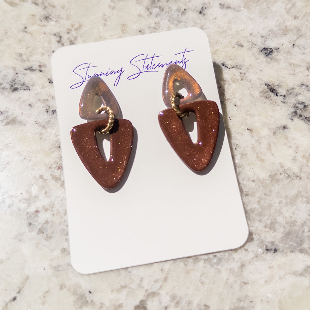 Brooke Triangle Dangle Earrings