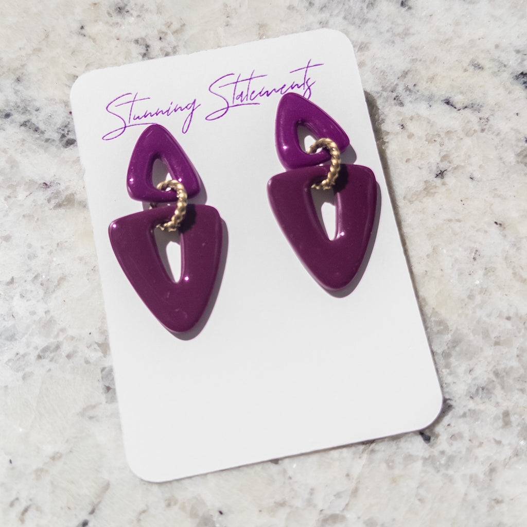 Brooke Triangle Dangle Earrings