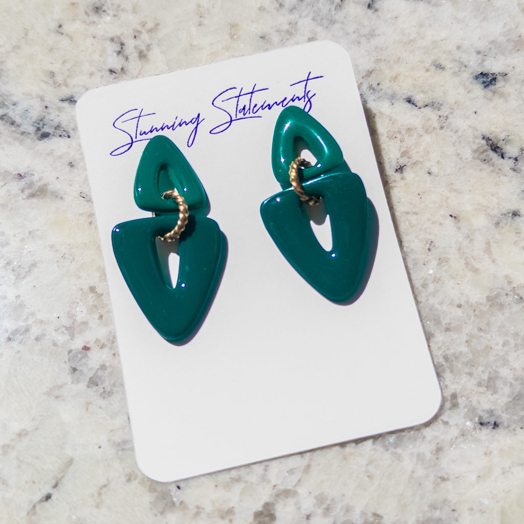 Brooke Triangle Dangle Earrings