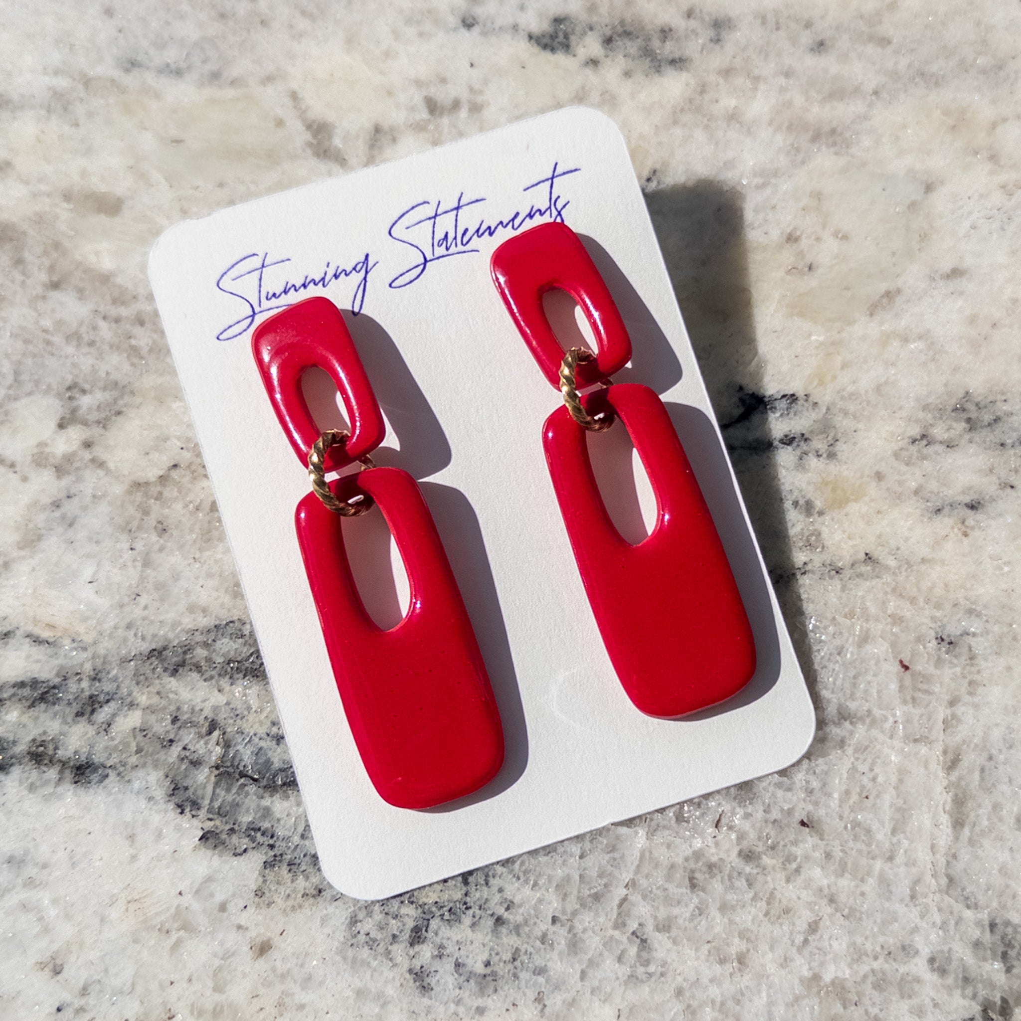 Brooke Rectangle Dangle Earrings