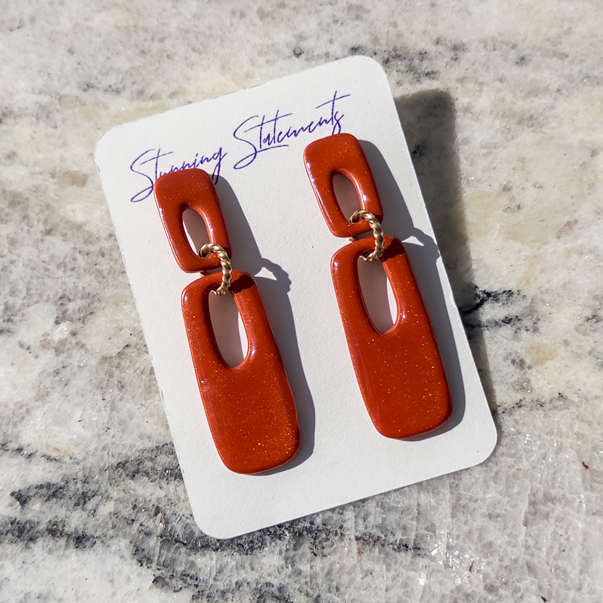 Brooke Rectangle Dangle Earrings