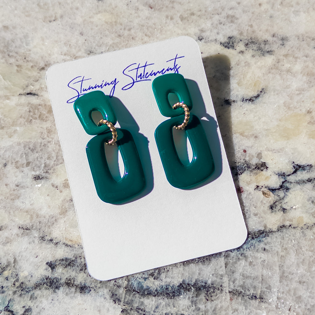 Brooke Square Dangle Earrings