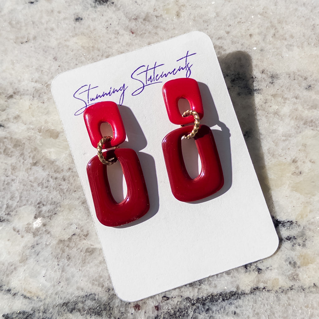 Brooke Square Dangle Earrings