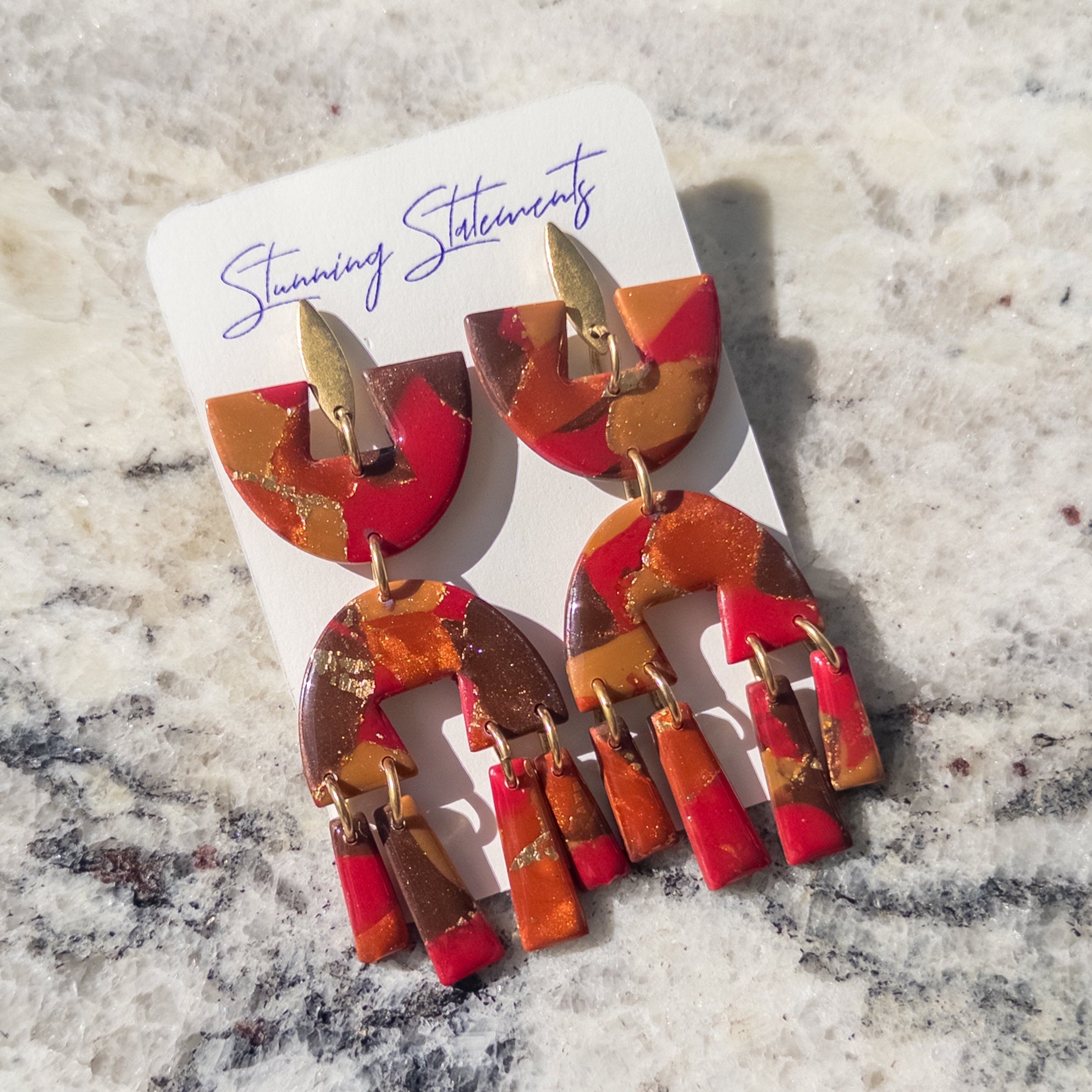 Karina Multicolored Dangle Earrings