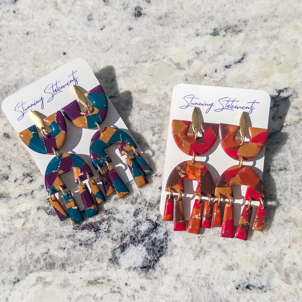 Karina Multicolored Dangle Earrings