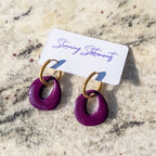 Celeste Hoop Circle Earrings