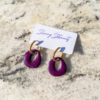 Celeste Interchangeable Hoop Circle Earrings